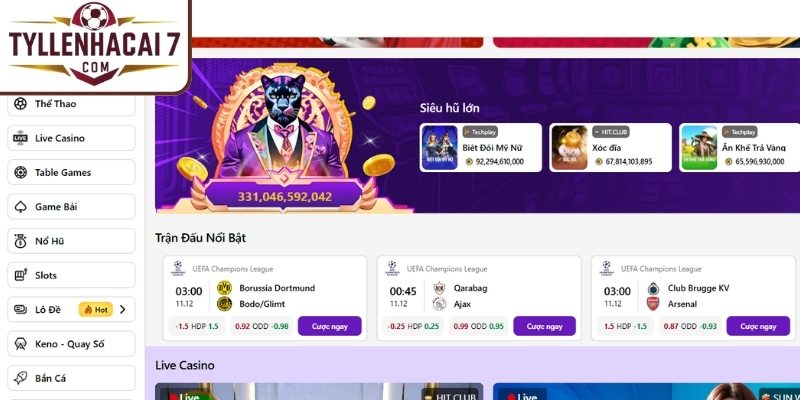 Tỷ lệ thưởng hấp dẫn