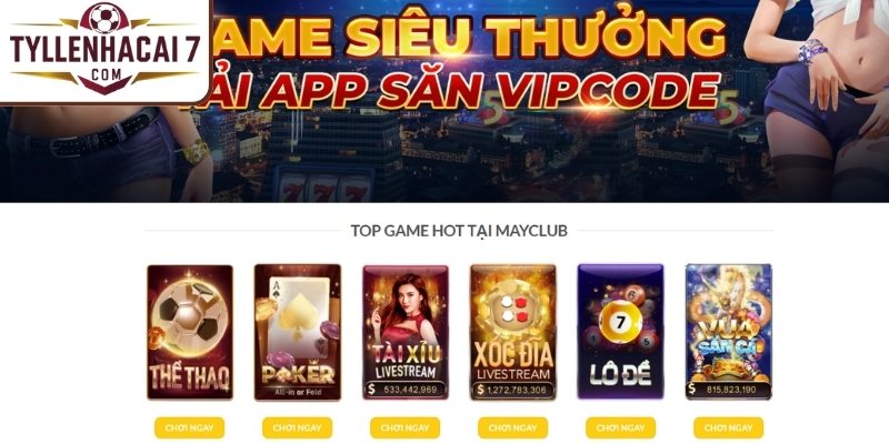 Thao tác tại MayClub đơn giản