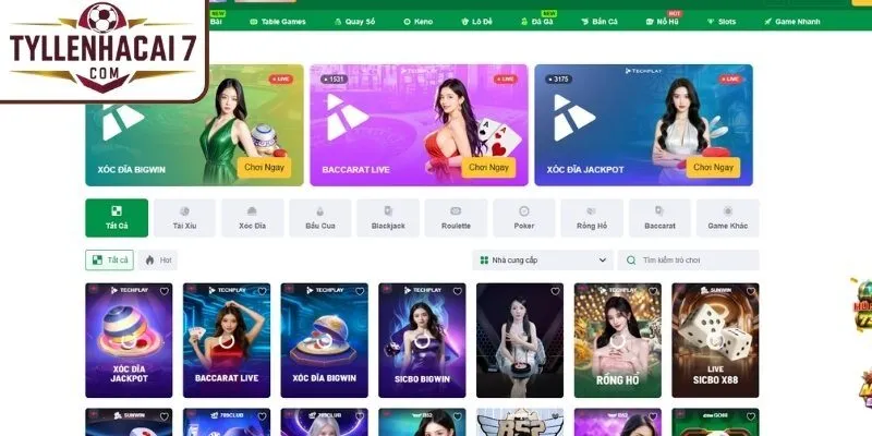 Sòng Bạc – Không gian Casino chuyên nghiệp